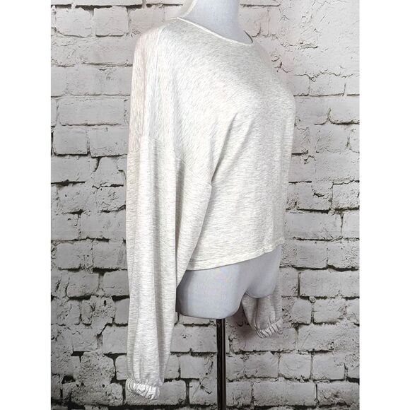 FREE PEOPLE MOVEMENT Athleisure Cropped Back-Peplum Sweatshirt Dolman Size Small - Picture 5 of 7